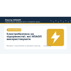 Електробезпека на підприємстві: які НПАОП використовувати