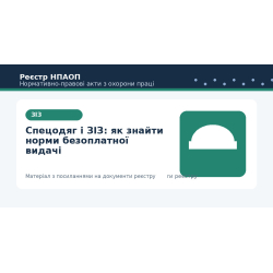 Спецодяг і ЗІЗ: як знайти норми безоплатної видачі